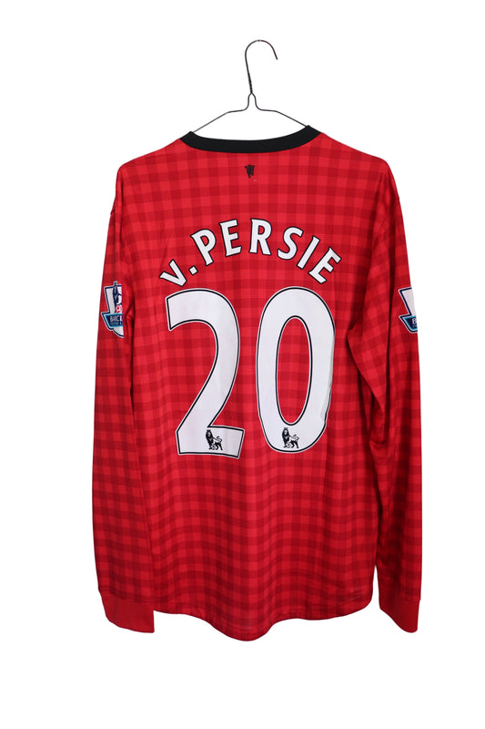 Man United 12/13 LS trøje – Van Persie #20 – str. M – Premier League badges
