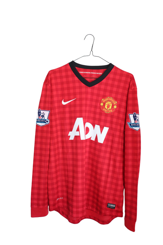 Man United 12/13 LS trøje – Van Persie #20 – str. M – Premier League badges