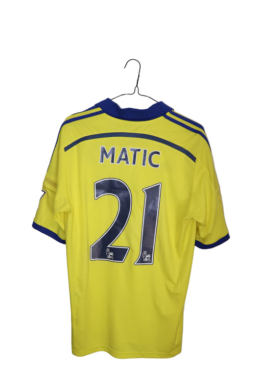 Chelsea 14/15 udebane – Matic #21 – str. M (fitter lille L) – Premier League badges