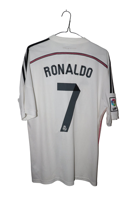 Real Madrid hjemmebanetrøje 2014/2015 – Ronaldo #7 – str. L (8/10 stand)