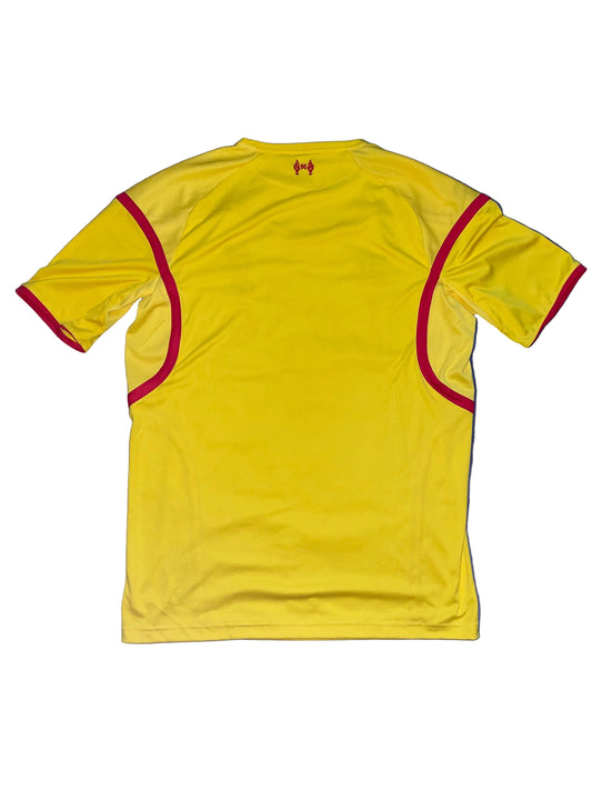 Liverpool FC Udebanetrøje 14/15 – Gul/Rød (Str. XL) 9/10